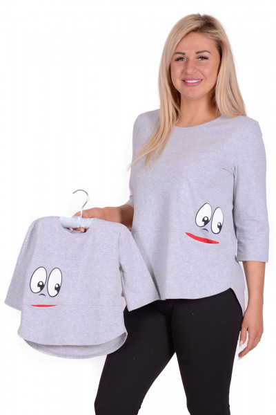 Купить Детская туника ДТ 349 Family Look (серый) на Неженке